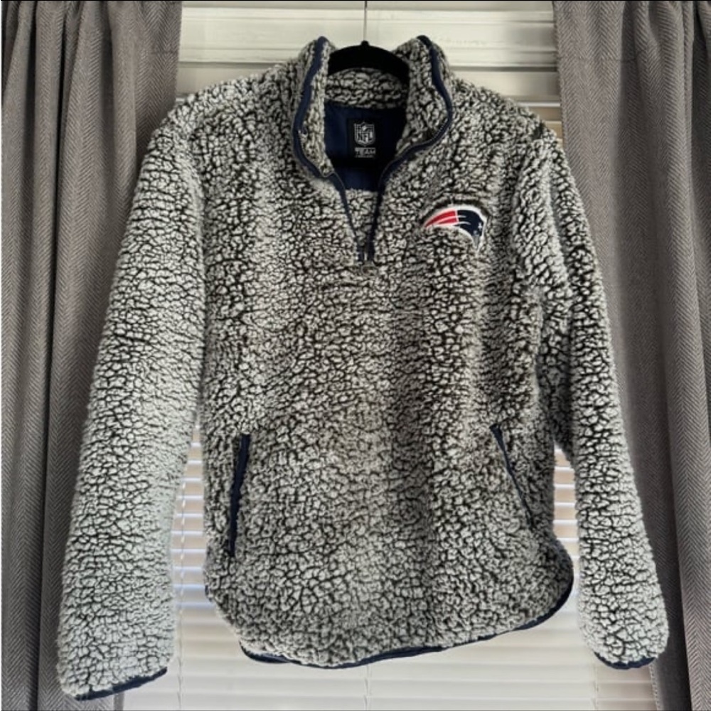 NFL Team Apparel Fleece Jacket - Black and Gray